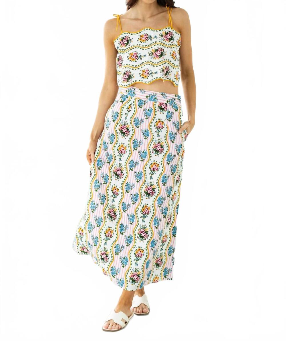 NEW PINK CITY PRINTS prints sicily skirt in pink